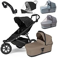 Thule Urban Glide 3 MAXI set Black + Tinted Taupe korbička