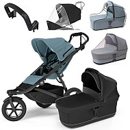 Thule Urban Glide 3 MAXI set Mid Blue + Black korbička
