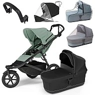 Thule Urban Glide 3 MAXI set Mist green + black korbička