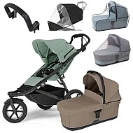 Thule Urban Glide 3 MAXI set Mist Green + Tinted Taupe korbička