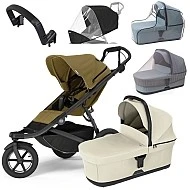 Thule Urban Glide 3 MAXI set Nutria Green + Soft Beige korbička