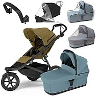 Thule Urban Glide 3 MAXI set Nutria Green + Mid Blue korbička