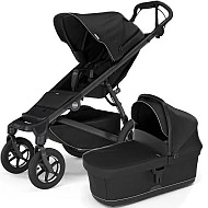 Thule Urban Glide 4 wheel MIDI set s korbou Black sporťák + Black korbička