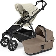 Thule Urban Glide 4 wheel MIDI set s korbou Soft beige sporťák + Tinted Taupe korbička
