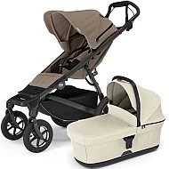 Thule Urban Glide 4 wheel MIDI set s korbou Tinted Taupe sporťák + Soft beige korbička