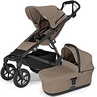 Thule Urban Glide 4 wheel MIDI set s korbou Tinted Taupe sporťák + Tinted Taupe korbička